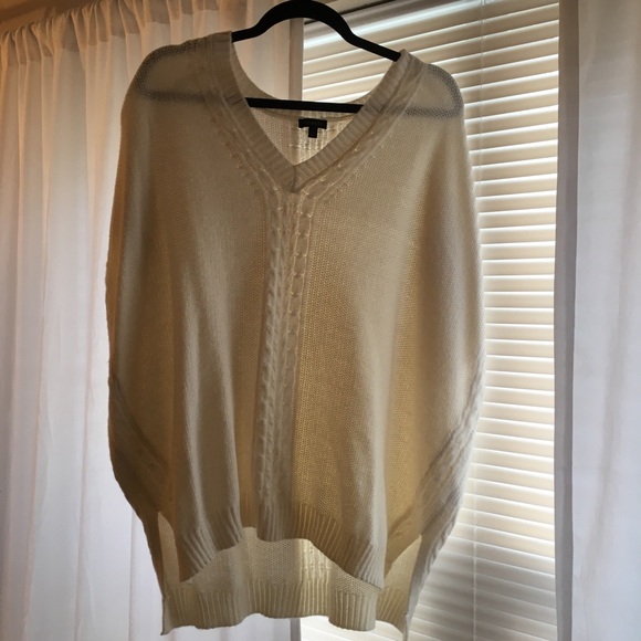 Talbots Sweaters - Talbots Oversized HiLo Winter White Sweater Poncho